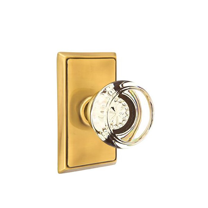 Privacy Georgetown Knob With Rectangular Rose