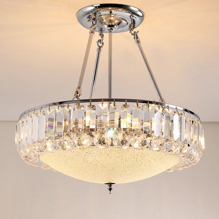Modern glass ball Bedroom Pendant Lamp LED Crystal Ceiling Light Living Room