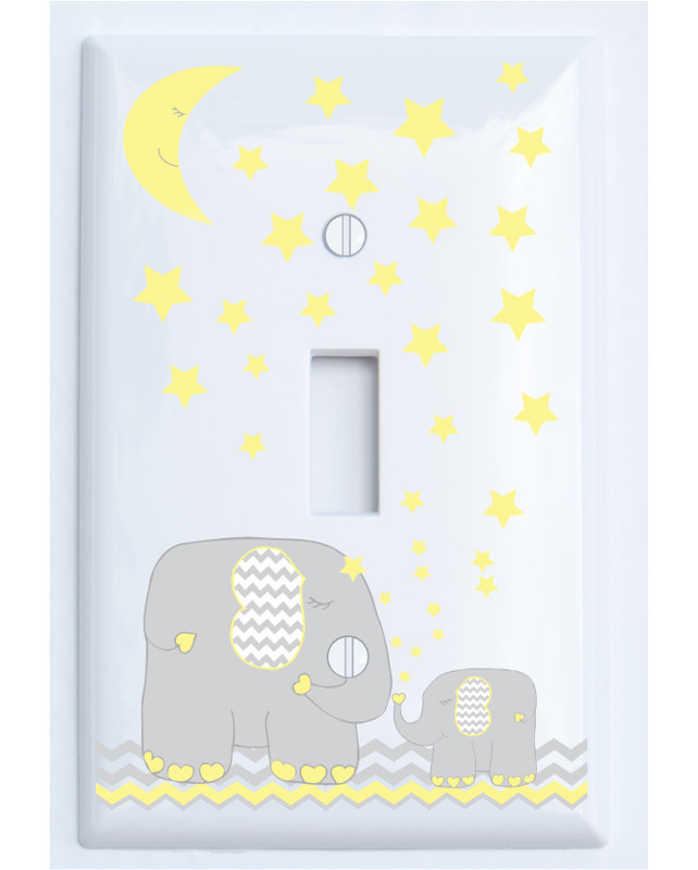Presto Chango Decor Elephant Light With Stars Switch 1 Gang Toggle Light Switch Wall Plate Wayfair