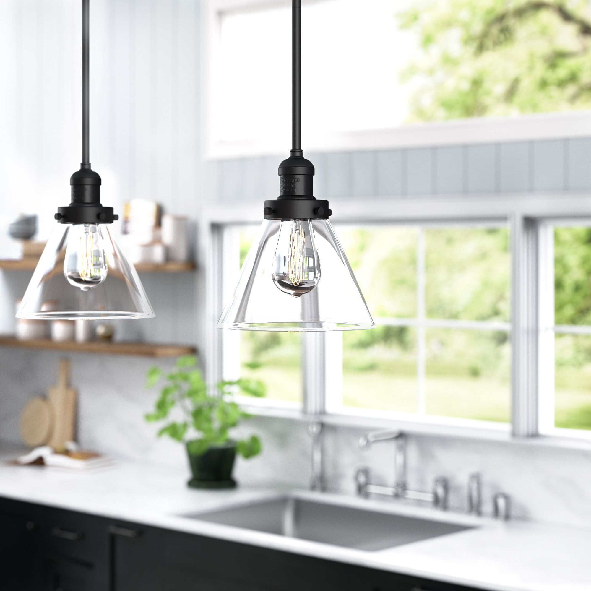 Light Single Cone Pendant 