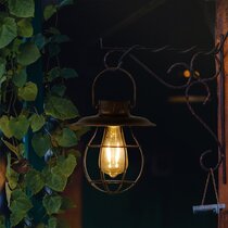 Hanging Solar Light Lantern Outdoor Pearlstar Vintage Solar Powered Waterproof 
