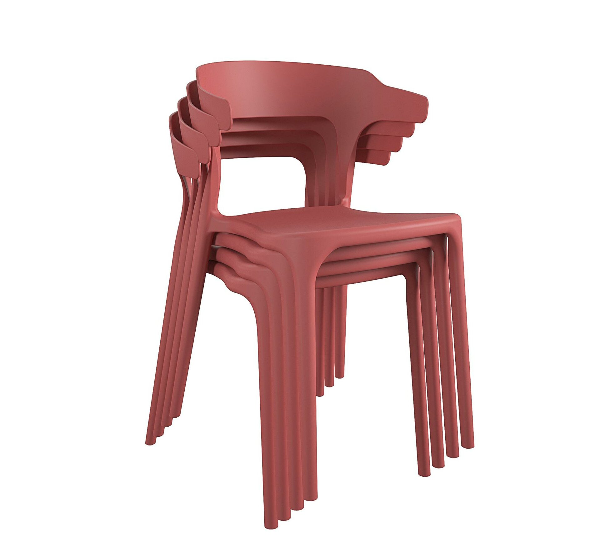 felix stacking patio dining side chair