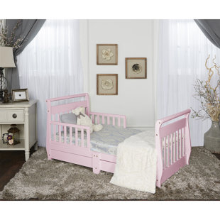 Go to store & view more images Toddler Sleigh Bed with Storage by Dream On Me