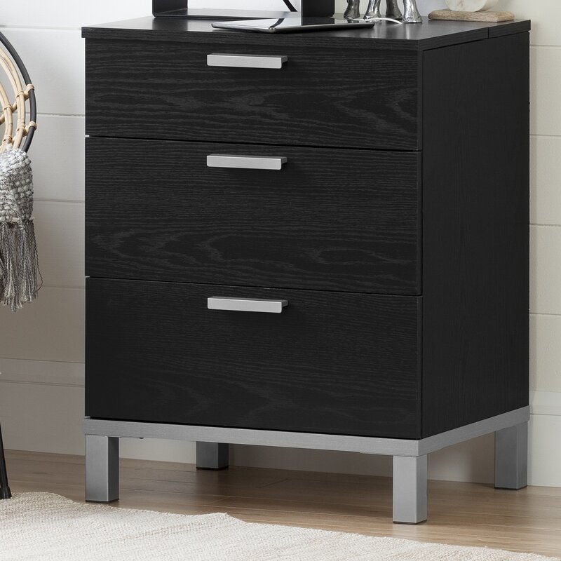 South Shore Flexible 3 Drawer Nightstand Reviews Wayfair