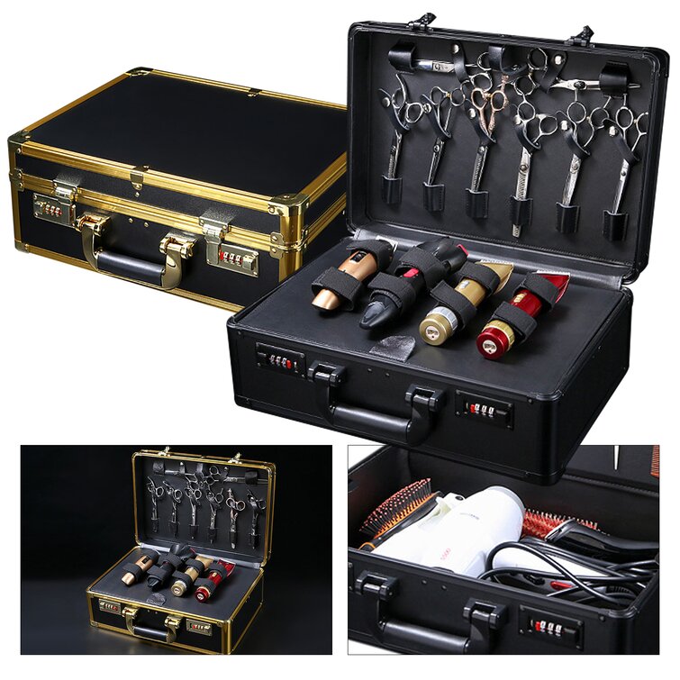 Barber Tool Case Pro Hair Cutting Scissors Shears Clipper Storage Carrying Strap for sale online 