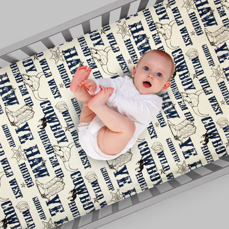 red fitted crib sheet