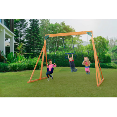 Trailside Wooden Swing Set