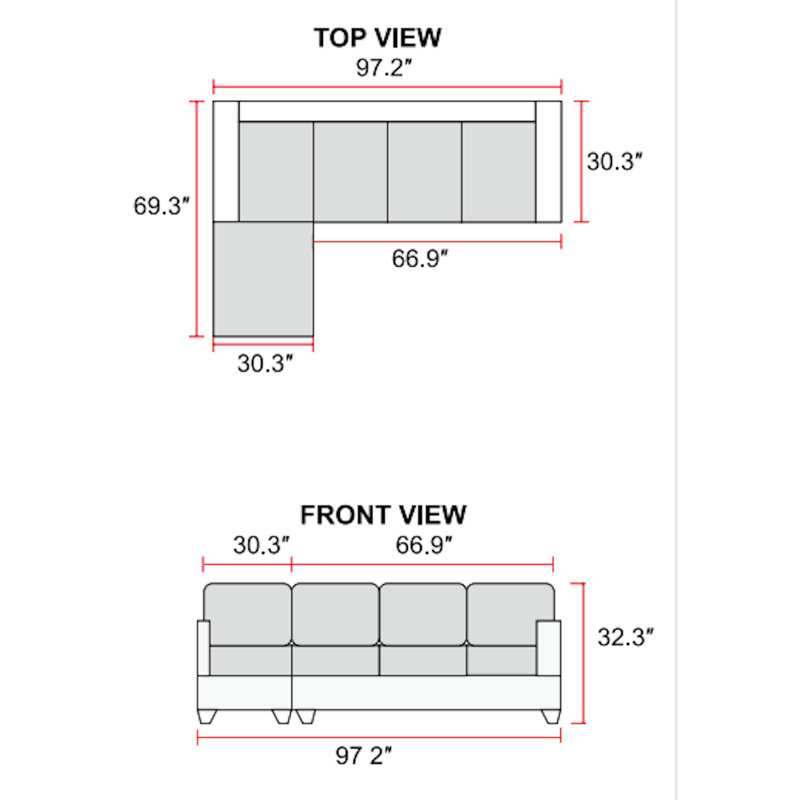 Red Barrel Studio Lovis 97 2 Left Hand Facing Corner Sectional With Ottoman Wayfair