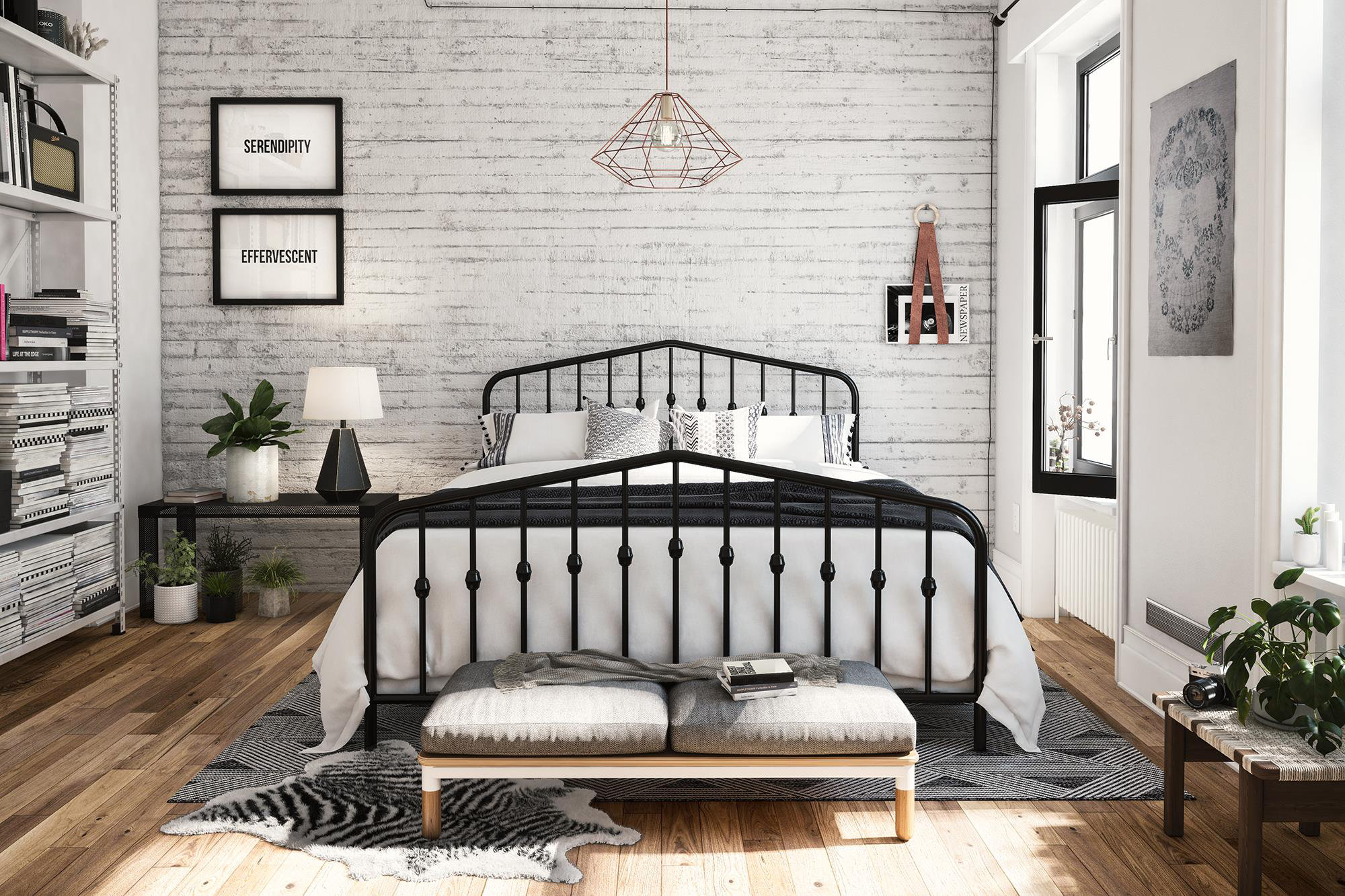 bushwick platform bed king assembly instructions