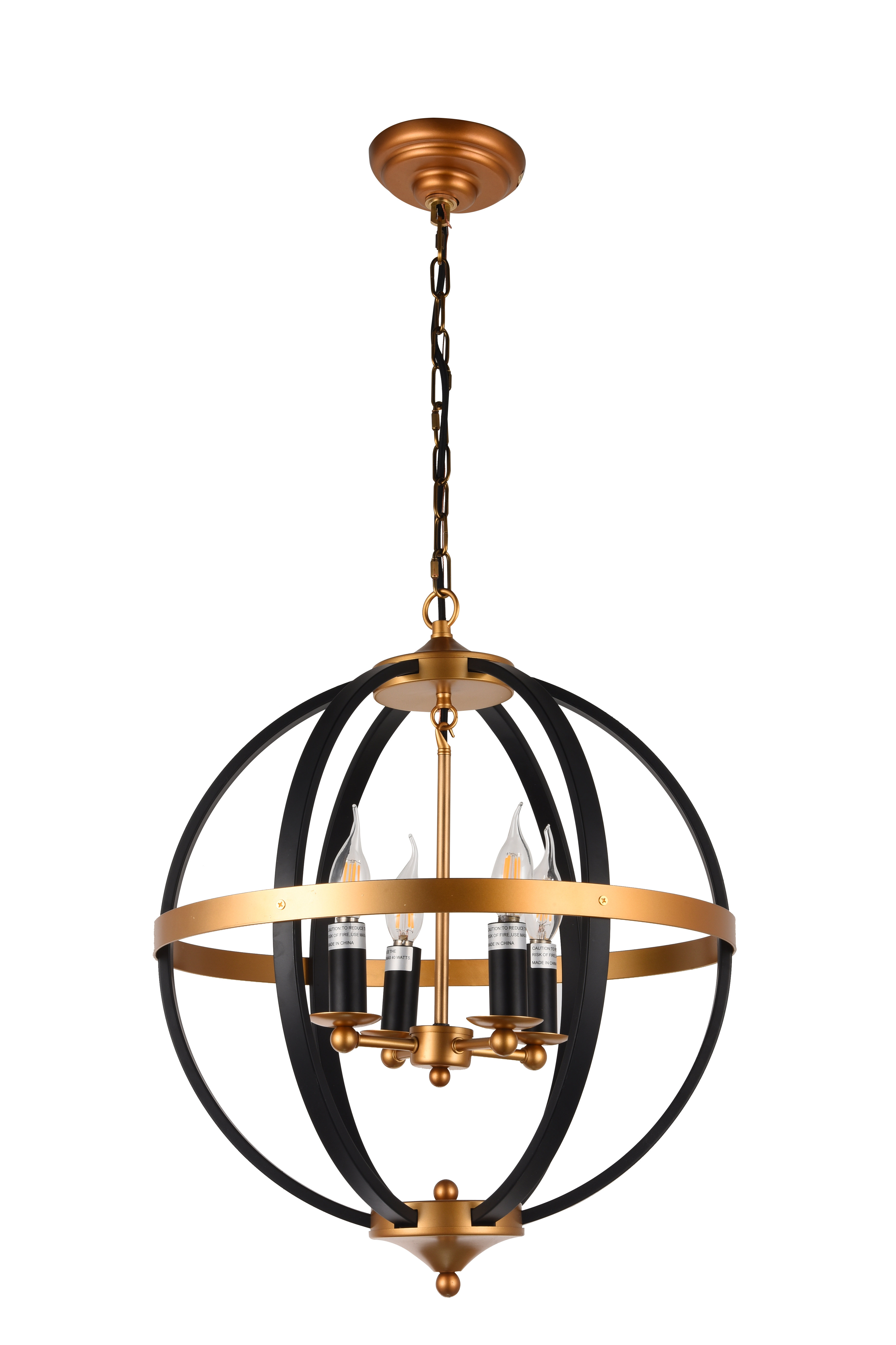 Gracie Oaks West Broadway 4 Light Unique Statement Globe Gracie Oaks West Broadway 4 Light