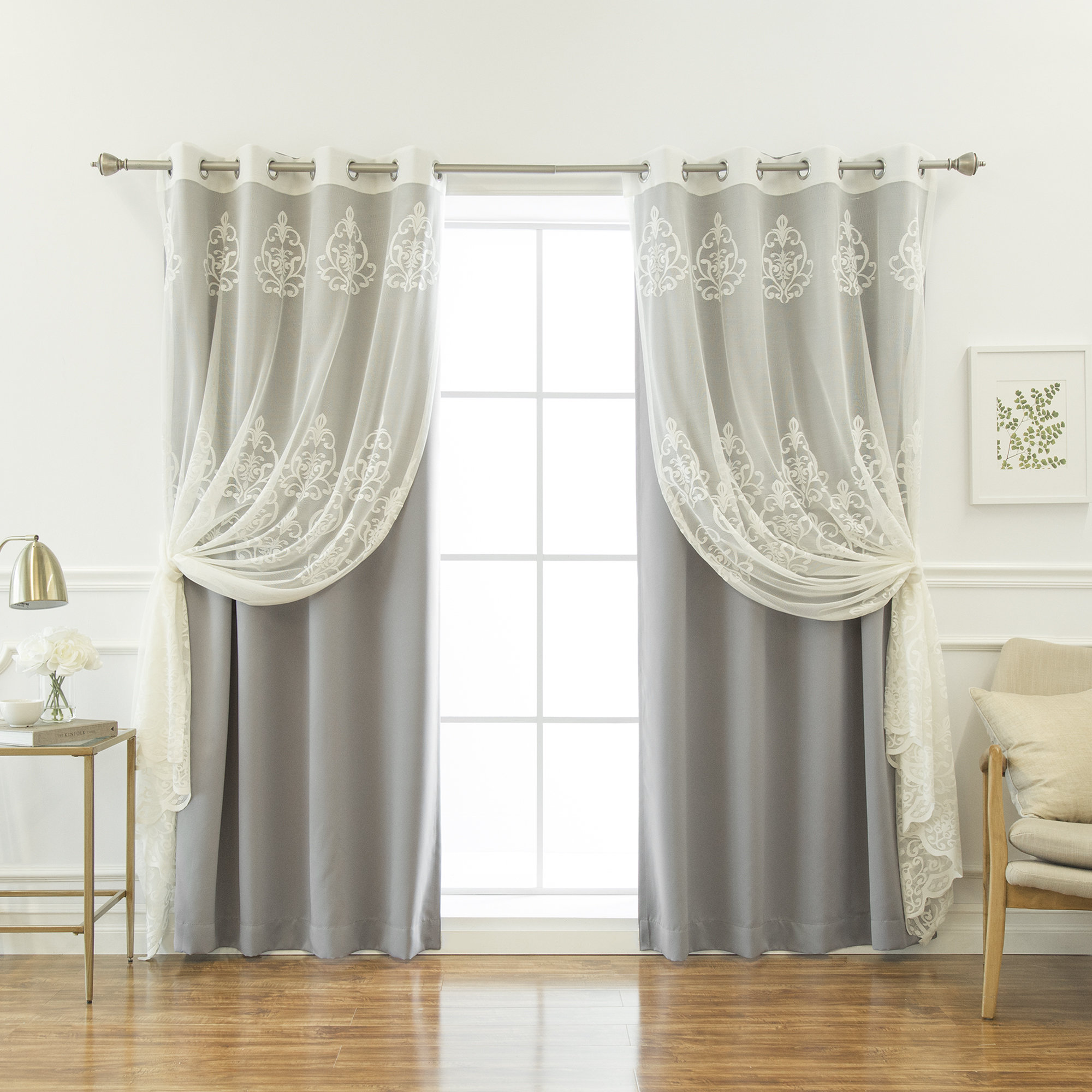 Rosdorf Park Alaya Sheer Agatha Blackout Floral Flower