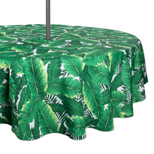 Zippered Umbrella Tablecloth Wayfair Cedartown Banana Leaf Outdoor Umbrella Tablecloth