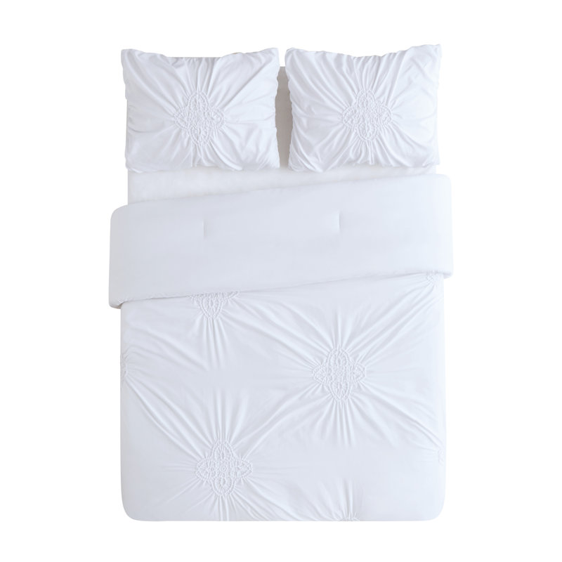 Christian Siriano Georgia Rouched Comforter Set Reviews Wayfair