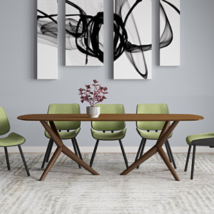 8 Seat Mid Century Modern Kitchen Dining Tables You Ll Love In 2021 Wayfair