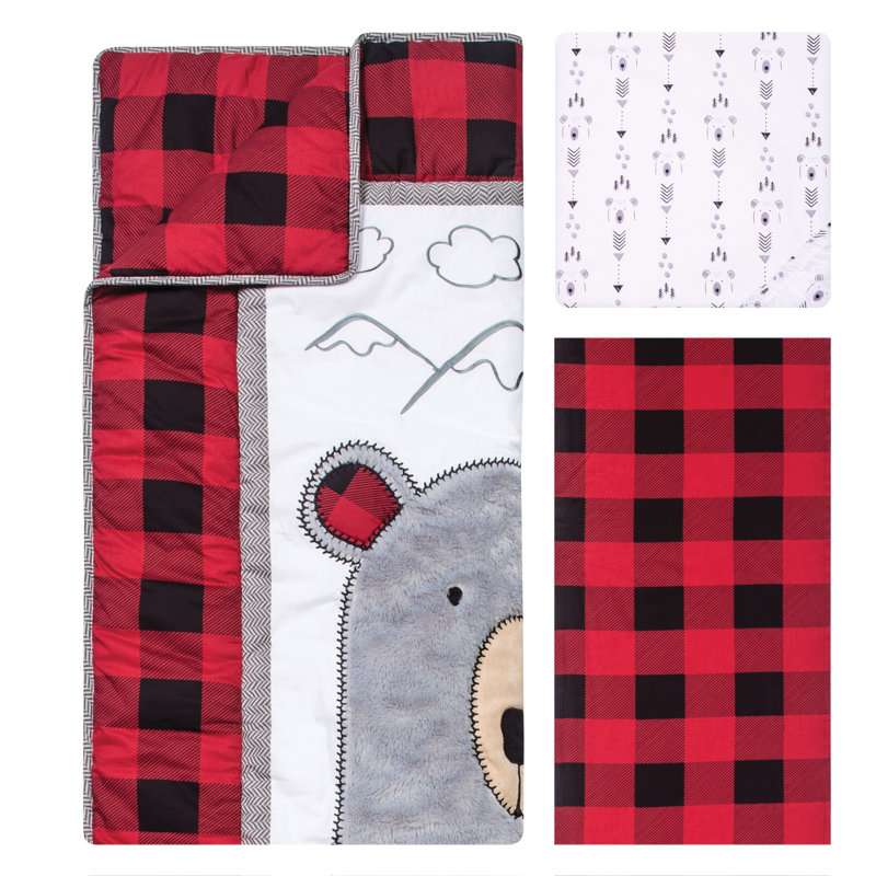 red and black crib bedding