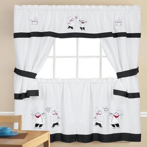 5 Piece Kitchen Curtain Set