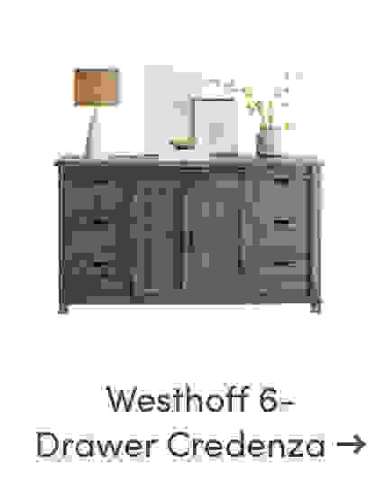 Westhoff 6-Drawer Credenza