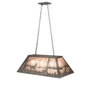 Go to store & view more images Meyda Tiffany Deer on the Loose 6-Light Pool Table Light
