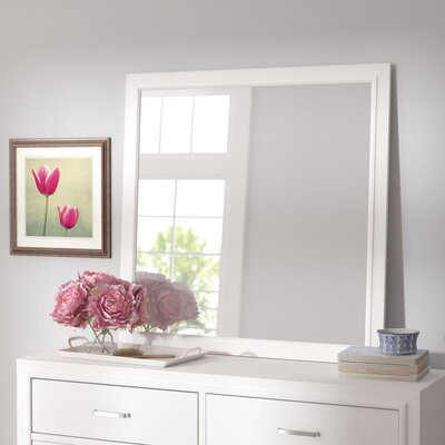 Weatherspoon Square Dresser Mirror Charlton Home Color White