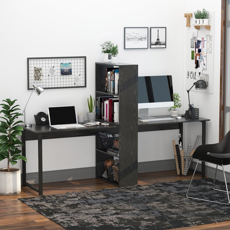 two person desk wayfair