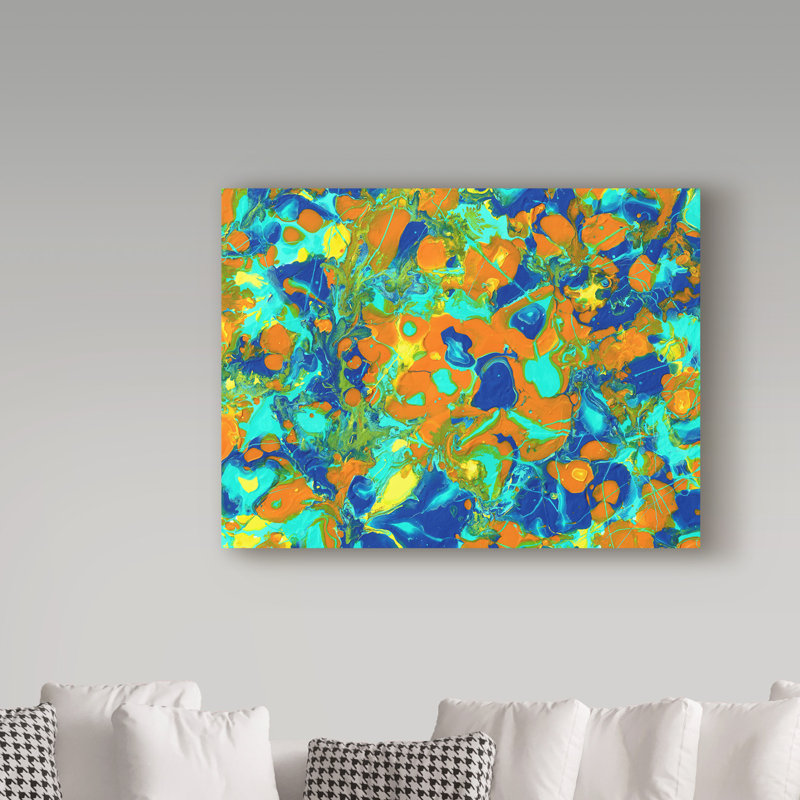 Trademark Art Cat In The Fish Bowl Acrylic Painting Print On