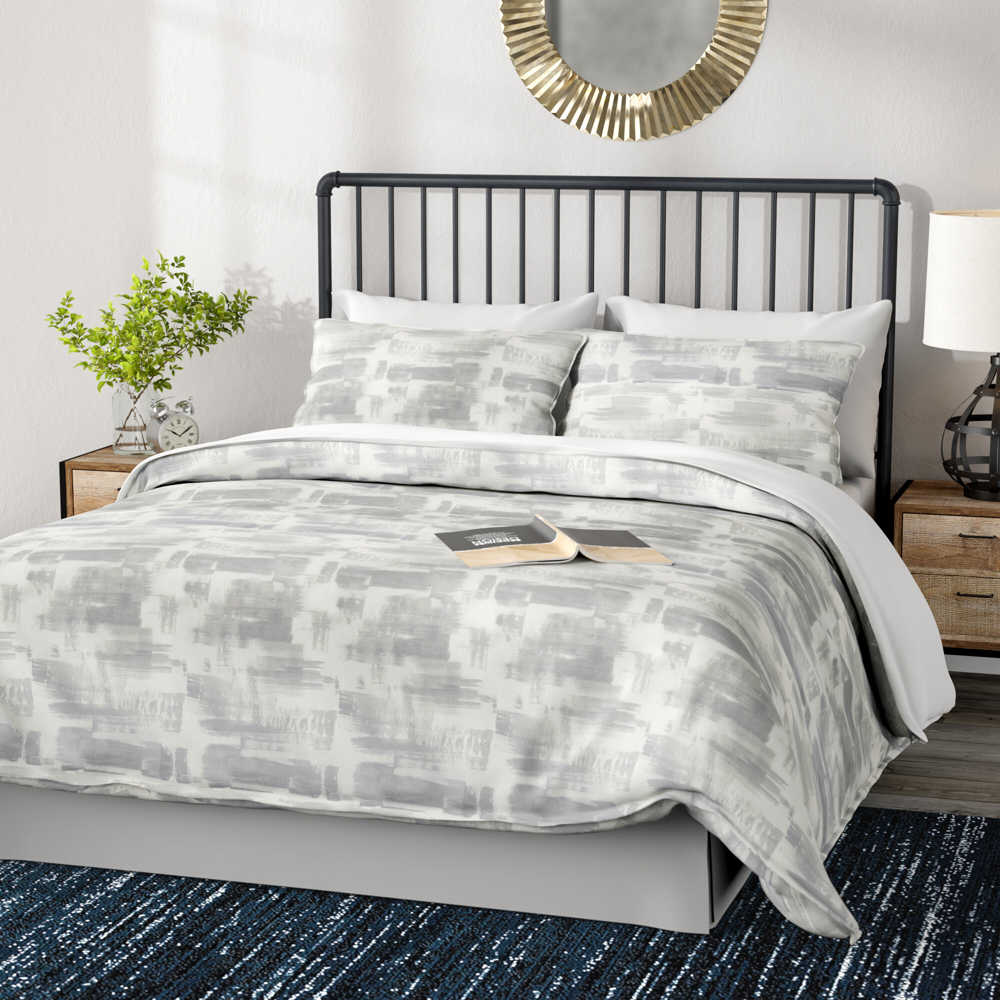 city scene duvet cover