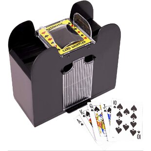 ONEVER 2-Deck Playing Cards Shuffling Machine Battery Operated for Party Casino Card Shuffler
