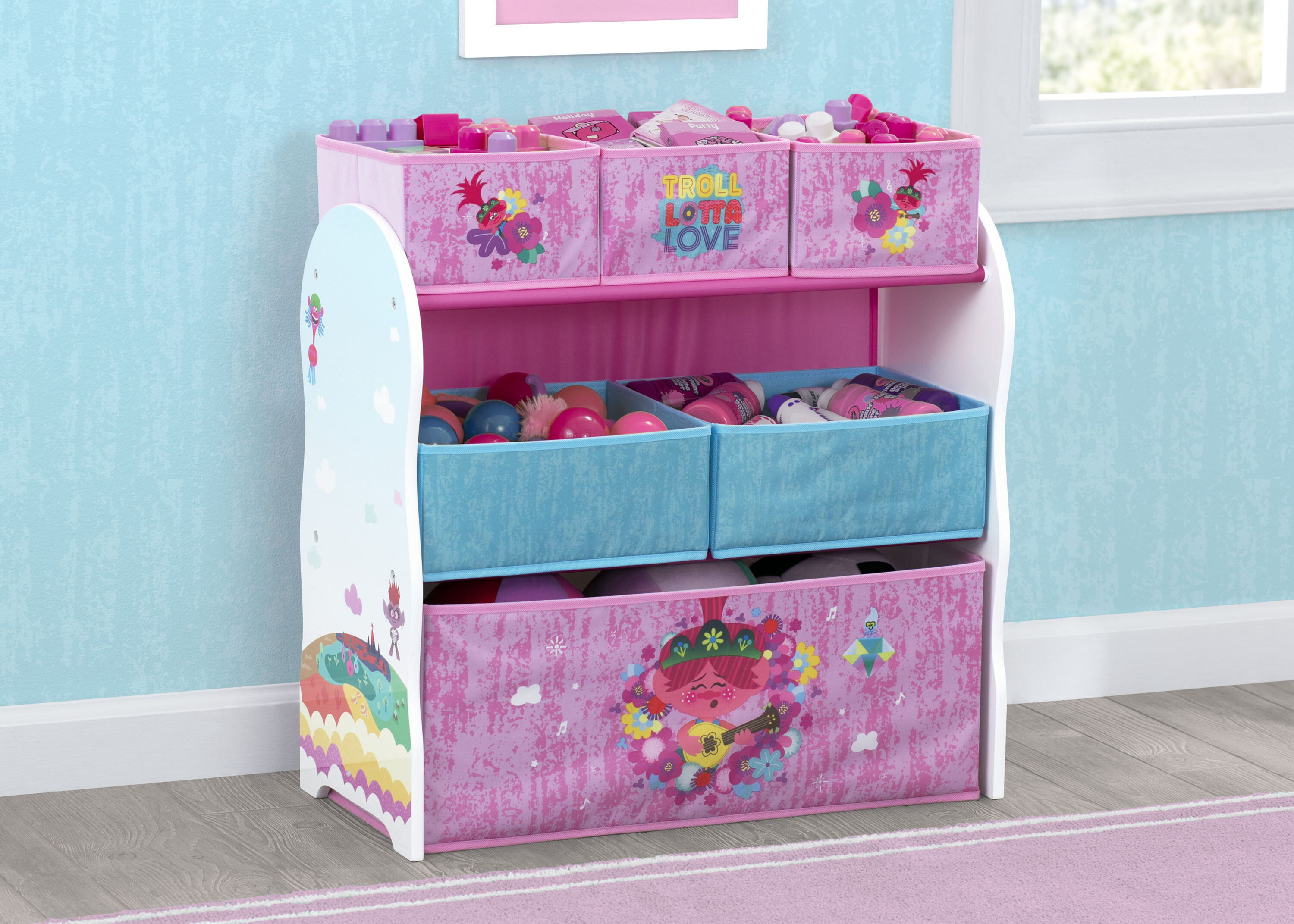 step 2 toy box with shelf pink