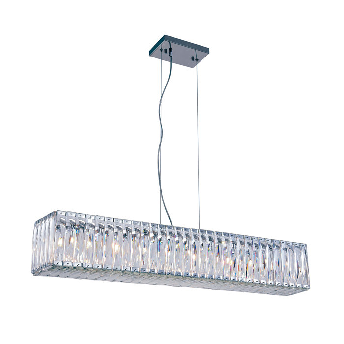 Luker 9 Light Kitchen Island Linear Pendant