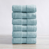 Hundo 6 Piece 100% Cotton Hand Towel Set (Set of 6)