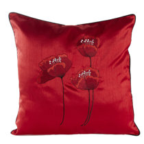 large red cushion covers