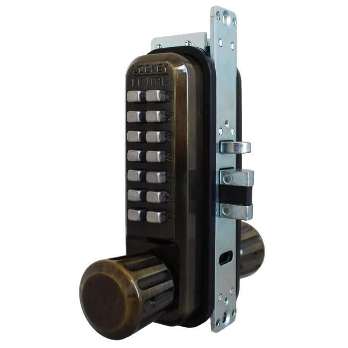 Lockey Usa Mechanical Double Combination Narrow Stile Keyless Door