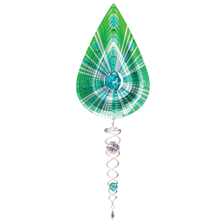 World Menagerie Medinger Crystal Teardrop 3D Wind Spinner Wayfair