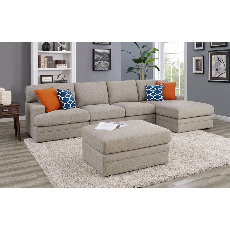 Ebern Designs Episkopi 4 Seater Large Right Hand Facing Sectional