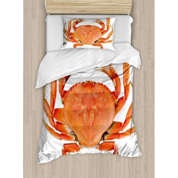 East Urban Home Crabs Decor Duvet Cover Set Wayfair