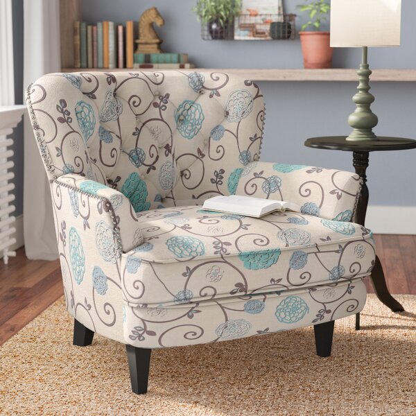 armchair floral pattern