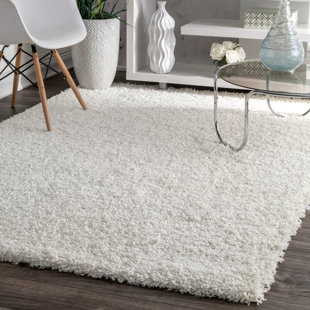 Plush Area Rugs Joss Main Beverly White Solid Area Rug