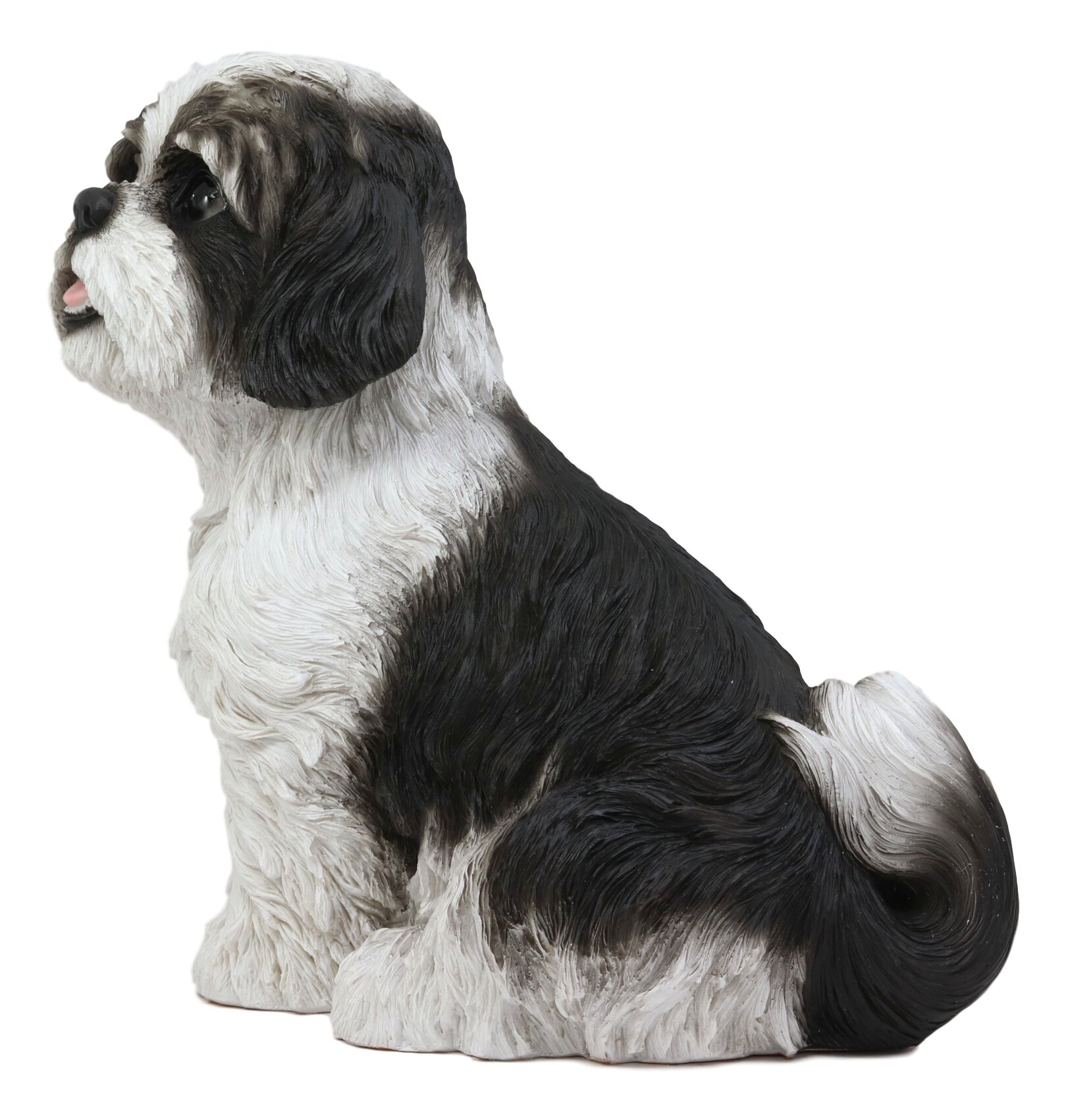 August Grove® Streetsboro Adorable Lifelike Shih Tzu Dog Figurine ...