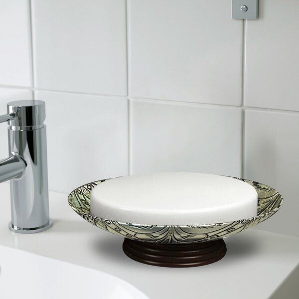 Bathroom Accessory Wall Mount Black Oil Rubbed Bronze Ceramics Soap Dish Holder 