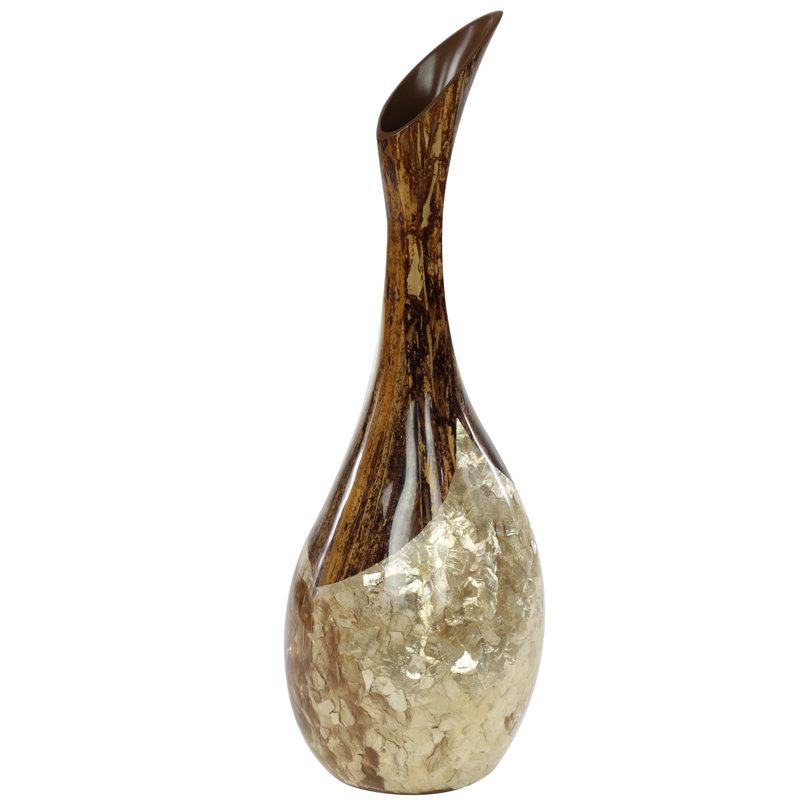 Bay Isle Home Margarito Large Capiz Shell And Natural Banana Wood