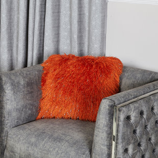 red fluffy cushions