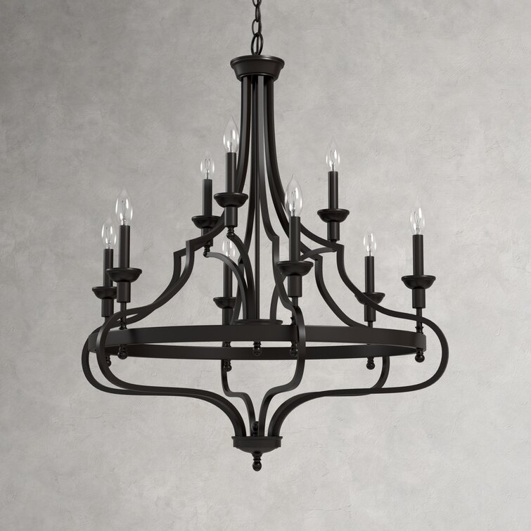 black empire chandelier