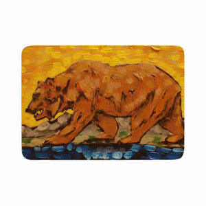 Nathan Gibbs Art for a Public Bear Memory Foam Bath Rug