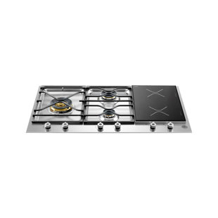Griddle For Induction Cooktop Wayfair Pro Series 35 Induction And Gas Cooktop With 5 Burners