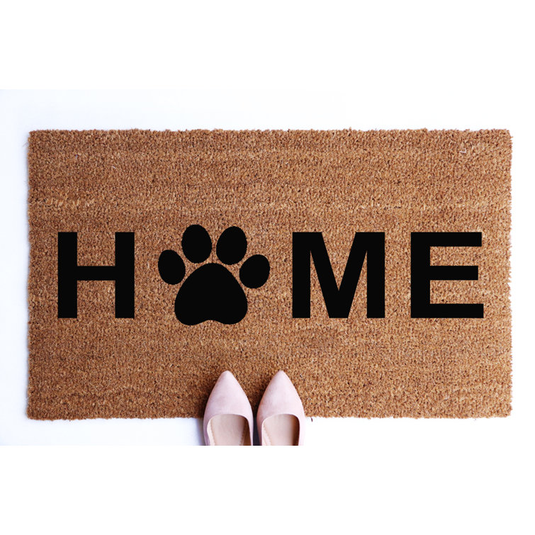 paw print doormat