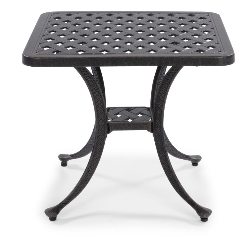 Darby Home Co Flagg Cast Aluminum Side Table Wayfair