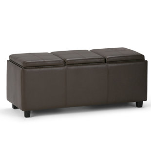 Go to store & view more images Alcott Hill Agnon Faux Leather Storage Bench