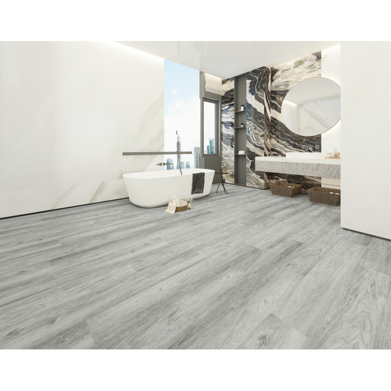 Montserrat Silva Click Lock 9 X 60 X 6mm Oak Luxury Vinyl Plank Reviews Wayfair