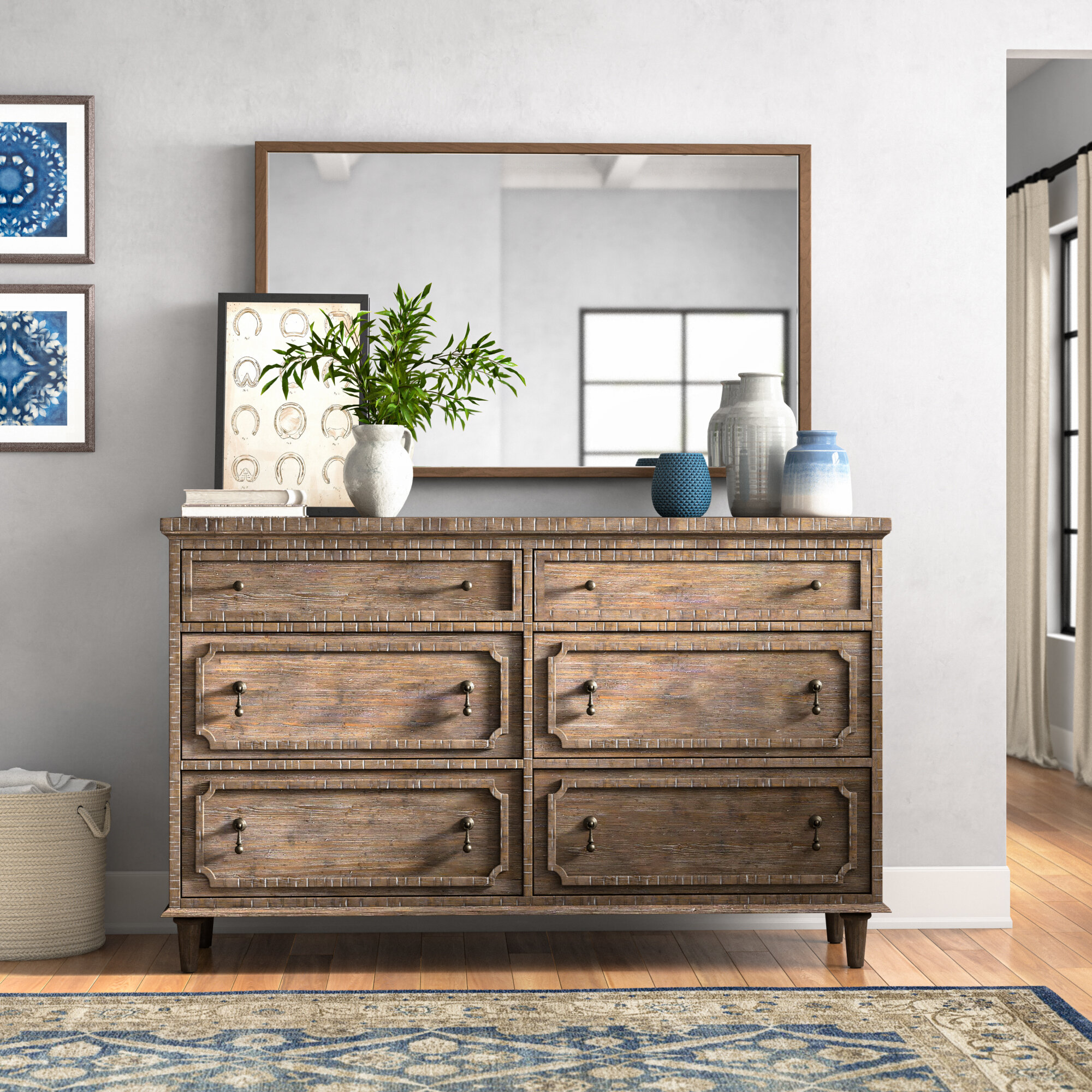 Three Posts™ Kellyton 6- Drawer Dresser & Reviews | Wayfair