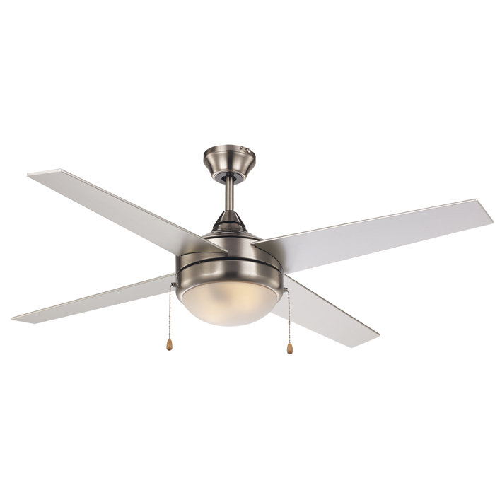 Ebern Designs 52 Everson 4 Blade Ceiling Fan Light Kit Included